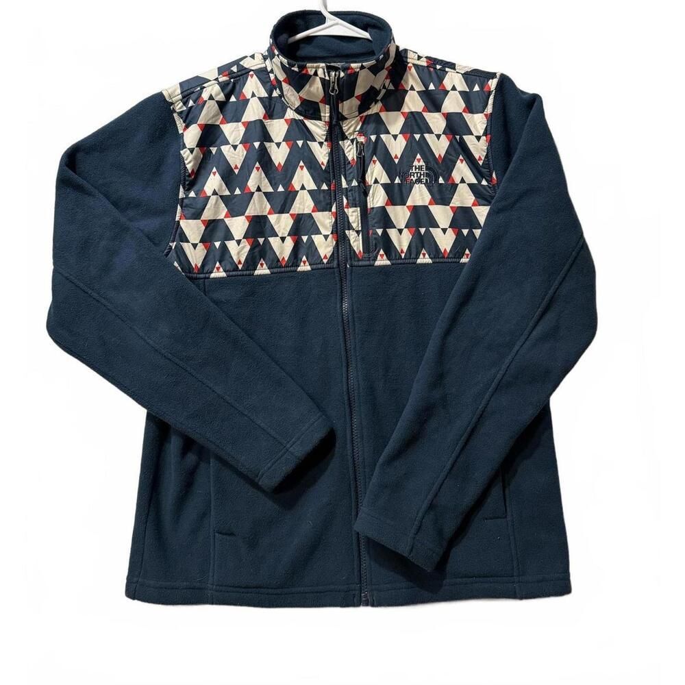 The North Face Unisex Fleece Jacket Aztec Pattern Size Medium Full Zip
